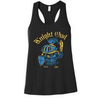 Renaissance Festival Knight Owl Ren Faire Women's Racerback Tank