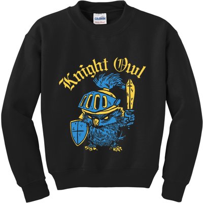 Renaissance Festival Knight Owl Ren Faire Kids Sweatshirt