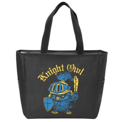 Renaissance Festival Knight Owl Ren Faire Zip Tote Bag