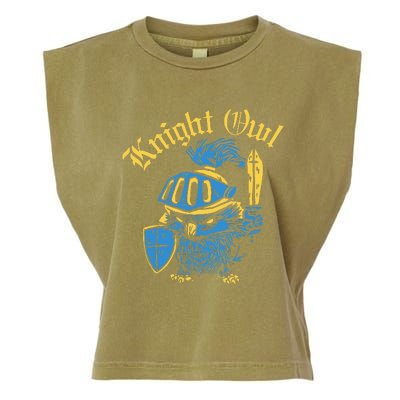 Renaissance Festival Knight Owl Ren Faire Garment-Dyed Women's Muscle Tee