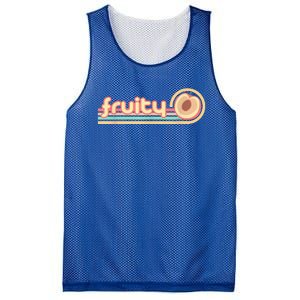 Retro Fruity Lesbian Peach Subtle Lesbian Lgbtq Mesh Reversible Basketball Jersey Tank