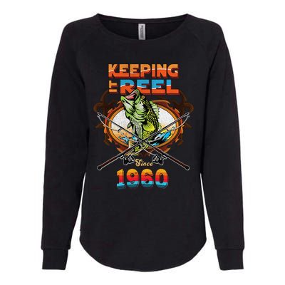 Reel Fishing Legend 60th Birthday Keeping It Reel Since 1960 Womens California Wash Sweatshirt