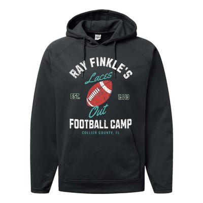 Ray FinkleS Laces Out Football Camp Est. 1983 Performance Fleece Hoodie