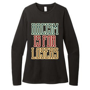 Racism For Losers Equal Rights Activist Cute Gift Womens CVC Long Sleeve Shirt