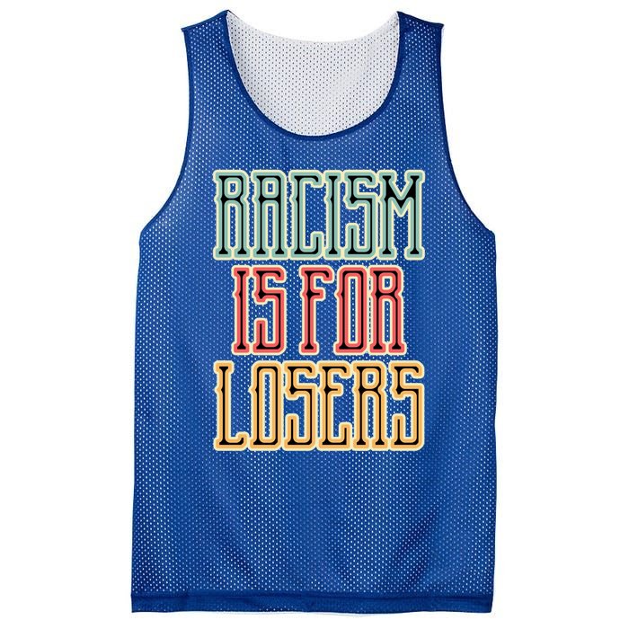 Racism For Losers Equal Rights Activist Cute Gift Mesh Reversible Basketball Jersey Tank