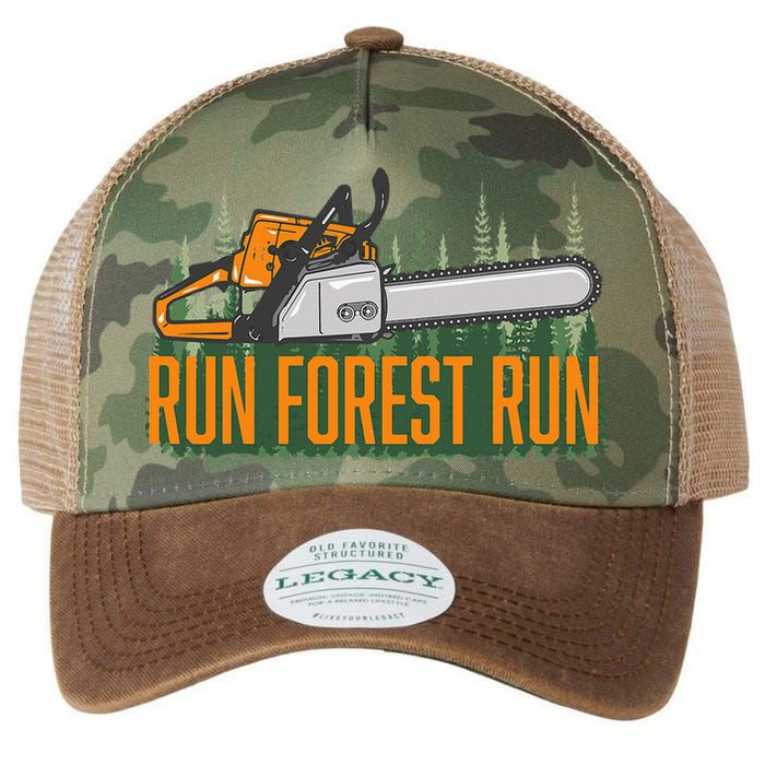 Run Forest Lumberjack Chainsaw & Logger Woodsman Legacy Tie Dye Trucker Hat