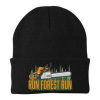Run Forest Lumberjack Chainsaw & Logger Woodsman Beanie
