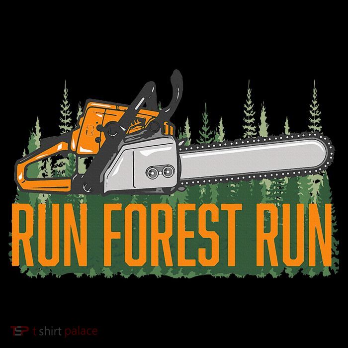 Run Forest Lumberjack Chainsaw & Logger Woodsman Premium T-Shirt