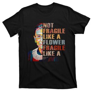 RBG. Fragile Like A Bomb. Ruth Bader Ginsberg Feminist Icon. T-Shirt