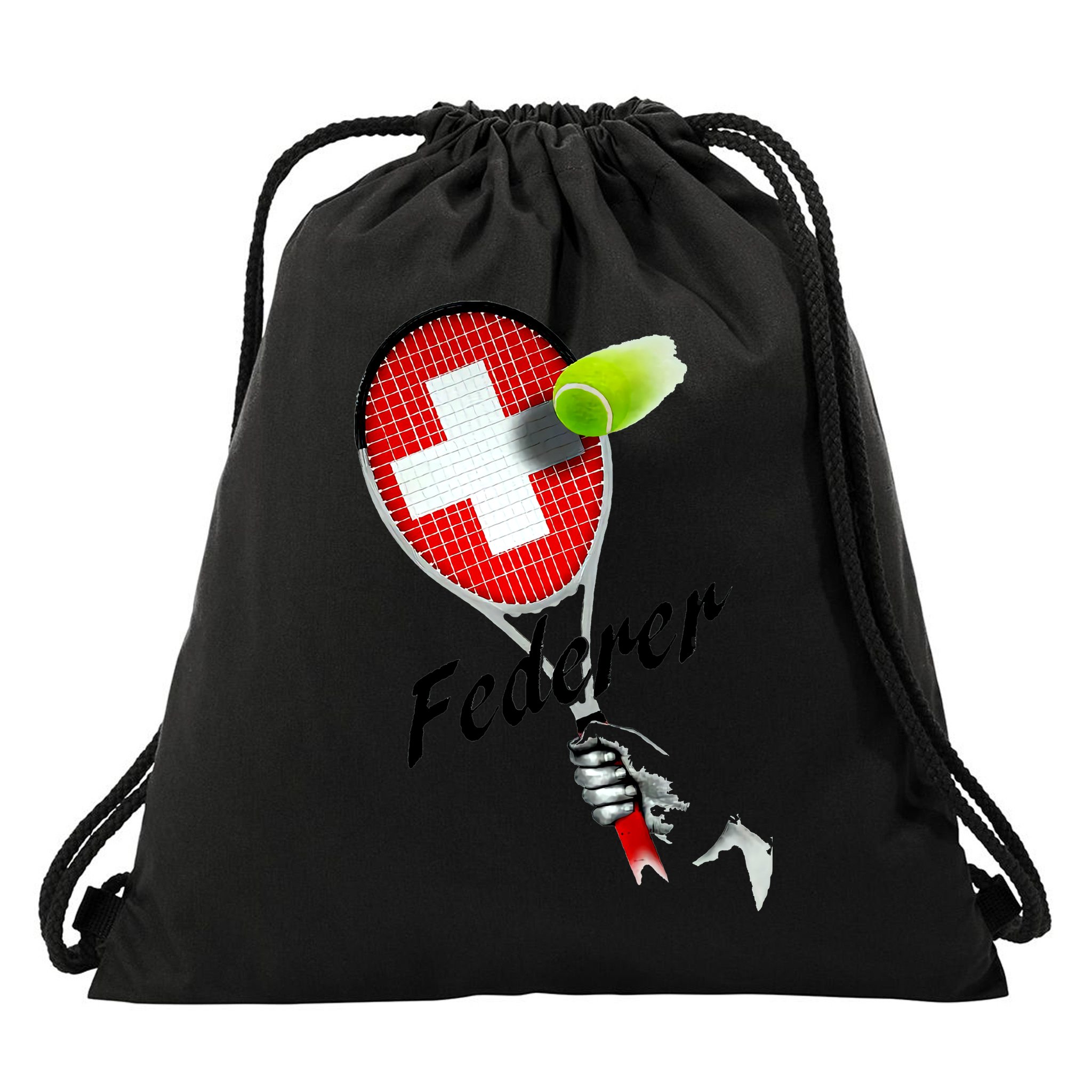 Roger Federer Lover Fan Thank You Tennis Lover Drawstring Bag