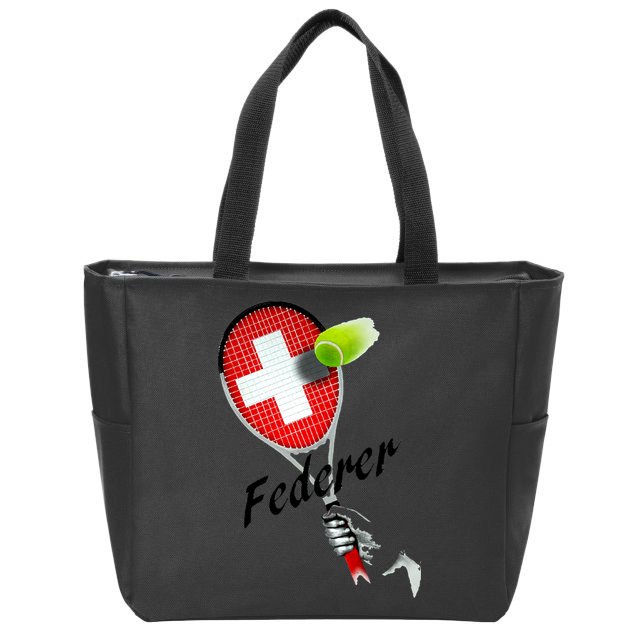 Roger Federer Lover Fan Thank You Tennis Lover Zip Tote Bag