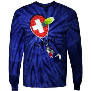 Roger Federer Lover Fan Thank You Tennis Lover Tie-Dye Long Sleeve Shirt