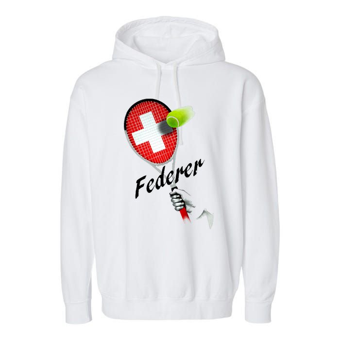 Roger Federer Lover Fan Thank You Tennis Lover Garment-Dyed Fleece Hoodie