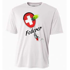 Roger Federer Lover Fan Thank You Tennis Lover Cooling Performance Crew T-Shirt