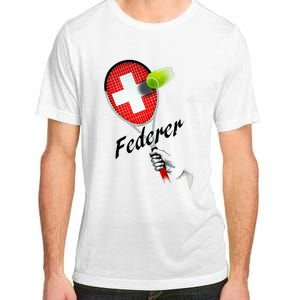 Roger Federer Lover Fan Thank You Tennis Lover Adult ChromaSoft Performance T-Shirt