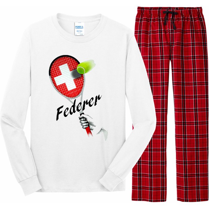 Roger Federer Lover Fan Thank You Tennis Lover Long Sleeve Pajama Set