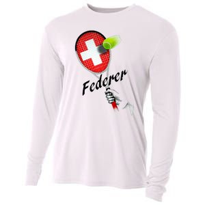 Roger Federer Lover Fan Thank You Tennis Lover Cooling Performance Long Sleeve Crew