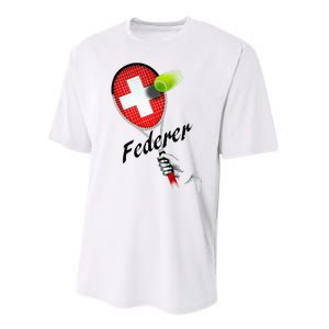 Roger Federer Lover Fan Thank You Tennis Lover Performance Sprint T-Shirt