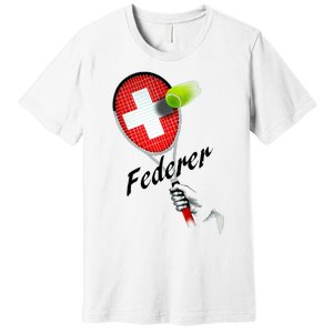 Roger Federer Lover Fan Thank You Tennis Lover Premium T-Shirt