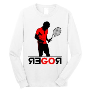 Roger Federer Lover Fan Thank You Tennis Lover Long Sleeve Shirt