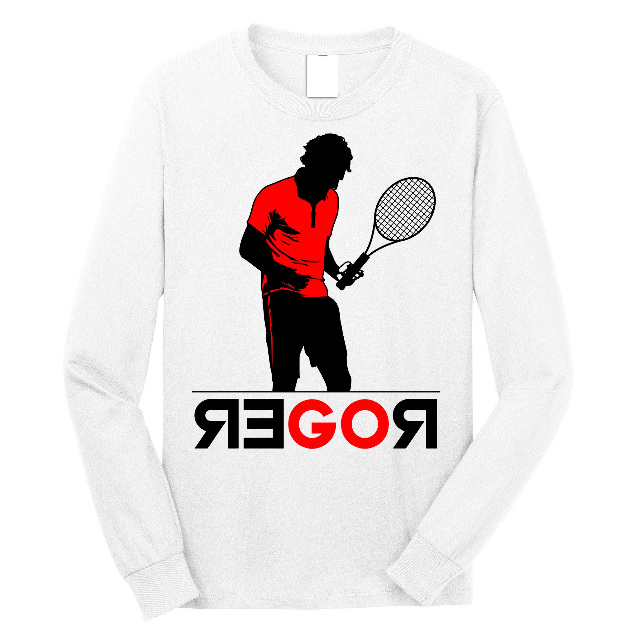 Roger Federer Lover Fan Thank You Tennis Lover Long Sleeve Shirt