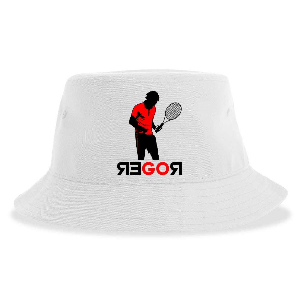 Roger Federer Lover Fan Thank You Tennis Lover Sustainable Bucket Hat