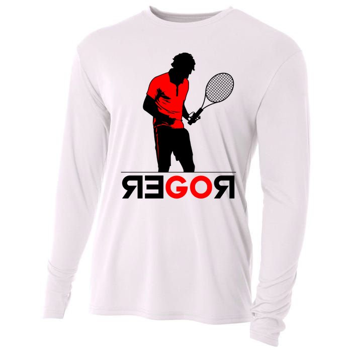 Roger Federer Lover Fan Thank You Tennis Lover Cooling Performance Long Sleeve Crew