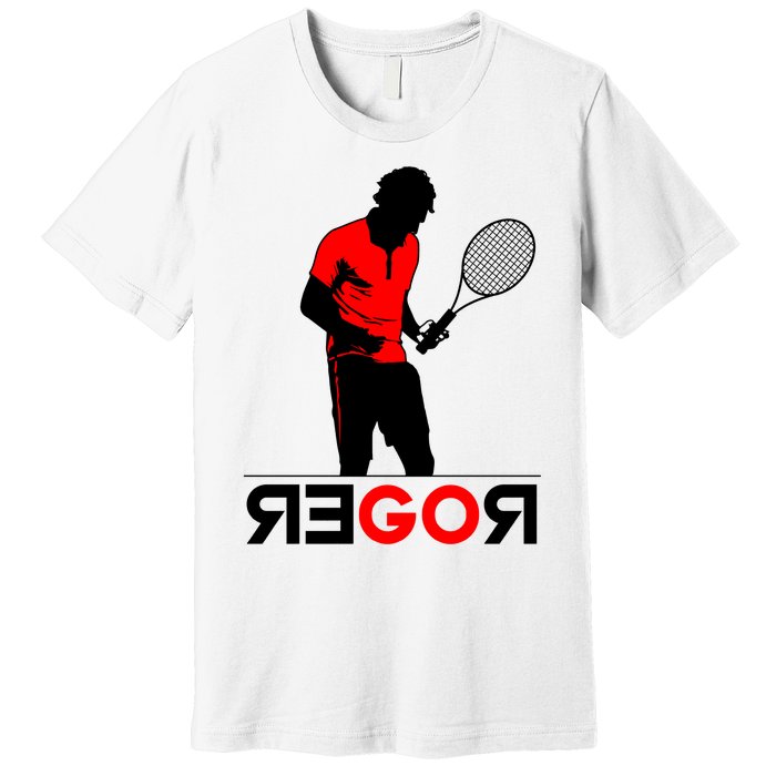 Roger Federer Lover Fan Thank You Tennis Lover Premium T-Shirt