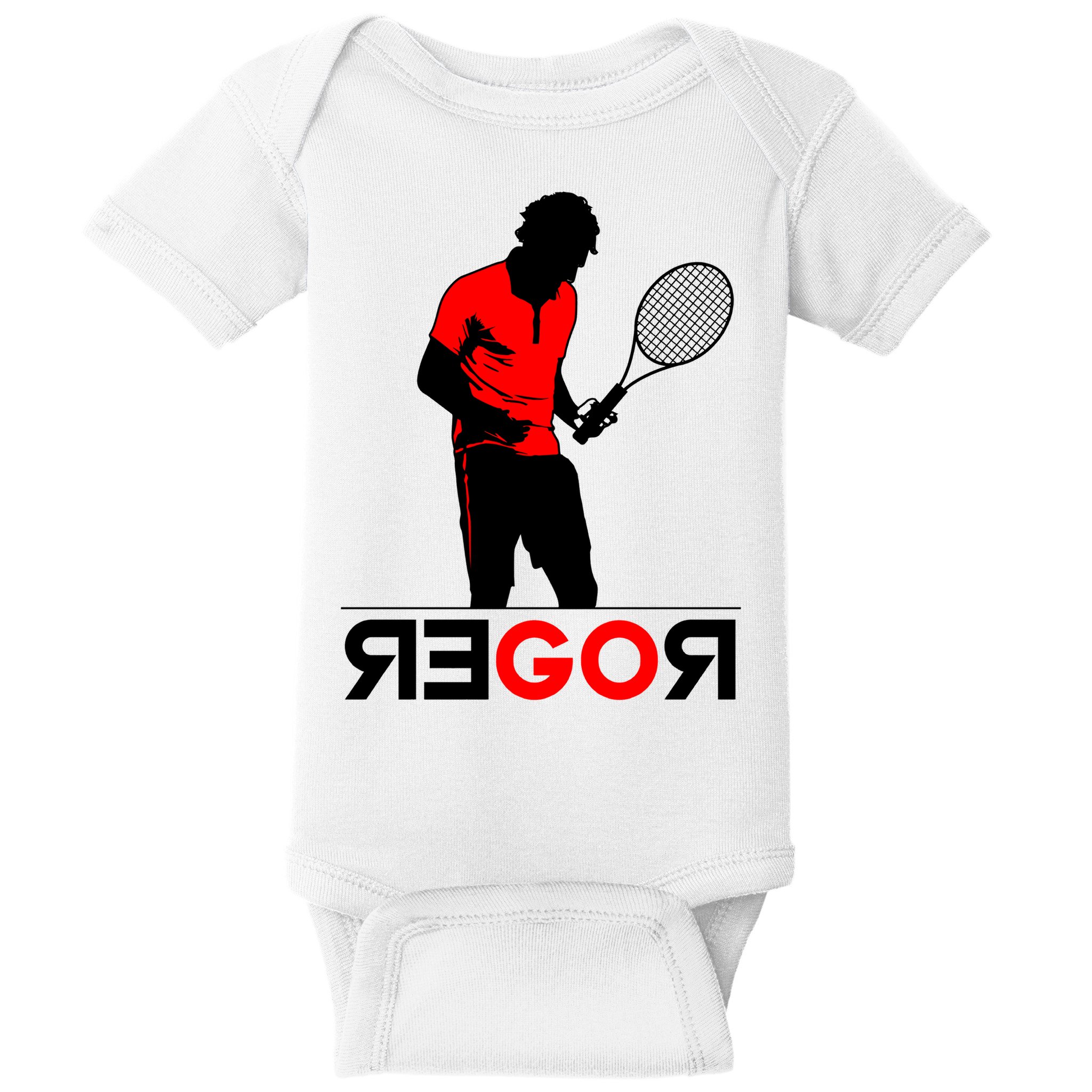 Roger Federer Lover Fan Thank You Tennis Lover Baby Bodysuit