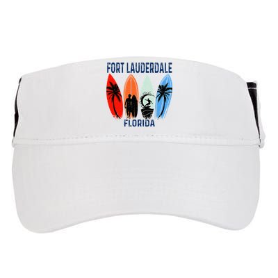 Retro Fort Lauderdale Beach Florida Surfboarder Beach Adult Drive Performance Visor