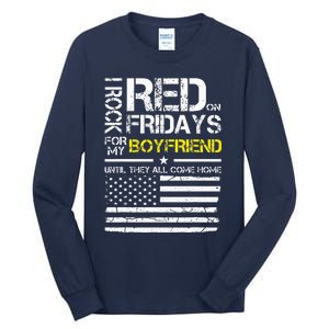 Red Friday Military Girlfriend Wear Red For Boyfriend Tall Long Sleeve T-Shirt