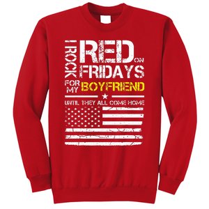 Red Friday Military Girlfriend Wear Red For Boyfriend Sweatshirt