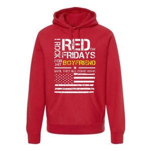 Red Friday Military Girlfriend Wear Red For Boyfriend Premium Hoodie