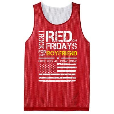 Red Friday Military Girlfriend Wear Red For Boyfriend Mesh Reversible Basketball Jersey Tank