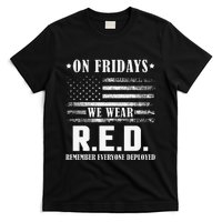 RED Friday Military US Army Remember erveryone deployed T-Shirt