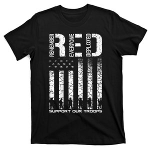 Red Friday Military Veteran Remember Everyone Deployed T-Shirt