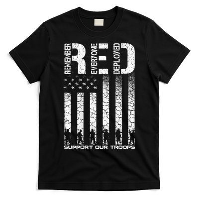 Red Friday Military Veteran Remember Everyone Deployed T-Shirt