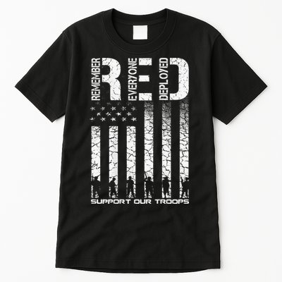 Red Friday Military Veteran Remember Everyone Deployed Tall T-Shirt