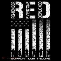 Red Friday Military Veteran Remember Everyone Deployed 7-Panel Snapback Hat