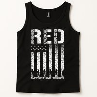 Red Friday Military Veteran Remember Everyone Deployed Tank Top