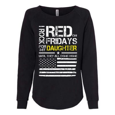 Red Friday Military Dad Wear Red For My Daughter Womens California Wash Sweatshirt