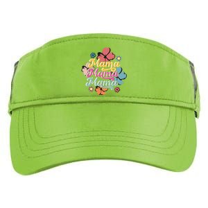 Retro Floral Mama Cute Mother's Day Mama T Design Adult Drive Performance Visor