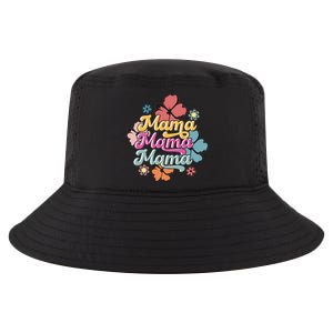 Retro Floral Mama Cute Mother's Day Mama T Design Cool Comfort Performance Bucket Hat