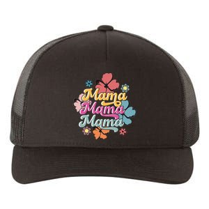 Retro Floral Mama Cute Mother's Day Mama T Design Yupoong Adult 5-Panel Trucker Hat