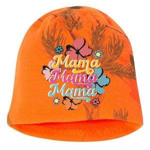 Retro Floral Mama Cute Mother's Day Mama T Design Kati - Camo Knit Beanie