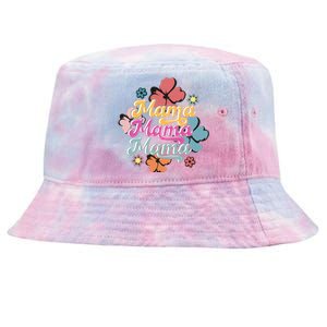 Retro Floral Mama Cute Mother's Day Mama T Design Tie-Dyed Bucket Hat