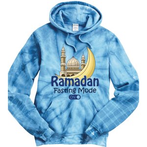 Ramadan Fasting Mode On Gift Cool Islamic Fasting Gift Idea Funny Gift Tie Dye Hoodie