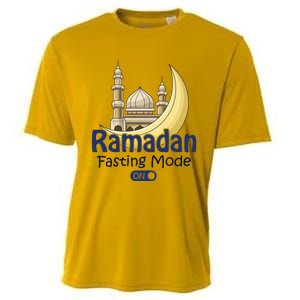 Ramadan Fasting Mode On Gift Cool Islamic Fasting Gift Idea Funny Gift Cooling Performance Crew T-Shirt