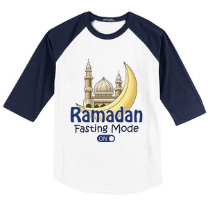 Ramadan Fasting Mode On Gift Cool Islamic Fasting Gift Idea Funny Gift Baseball Sleeve Shirt