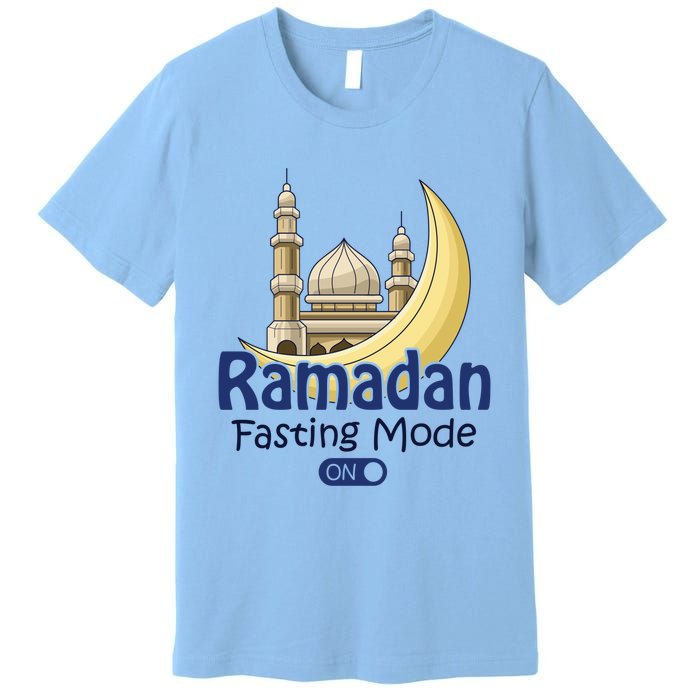 Ramadan Fasting Mode On Gift Cool Islamic Fasting Gift Idea Funny Gift Premium T-Shirt